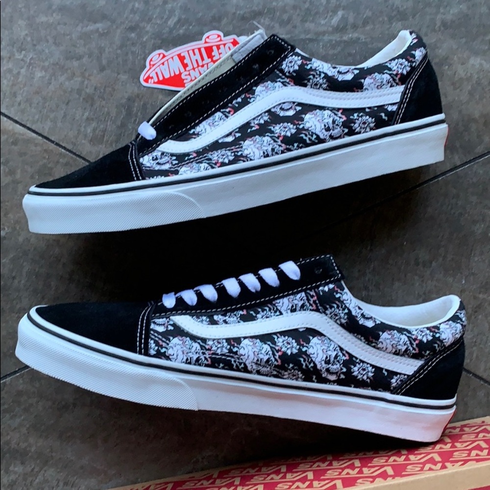 ••VANS OLD SKOOL FLUSH SKULLS MULTI/TRWHT WMNS - Picture 14 of 16